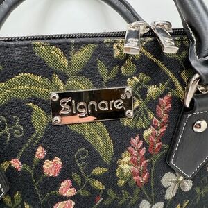 Signare Tapestry Floral Handbag,Top Zip Closure-no long strap